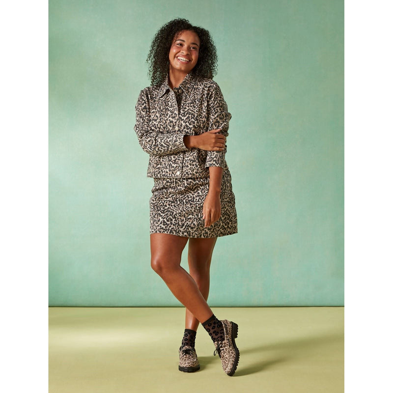 Hush Puppies Geri Suede Women's Leopard Loafers