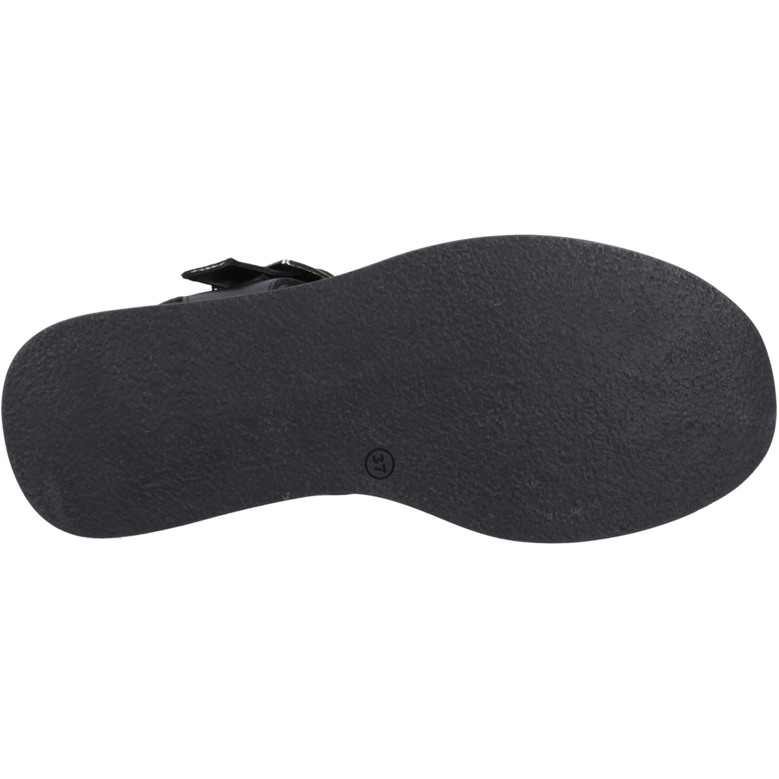 Hush Puppies Beatrix Wedge Leather Women's Black Wedges