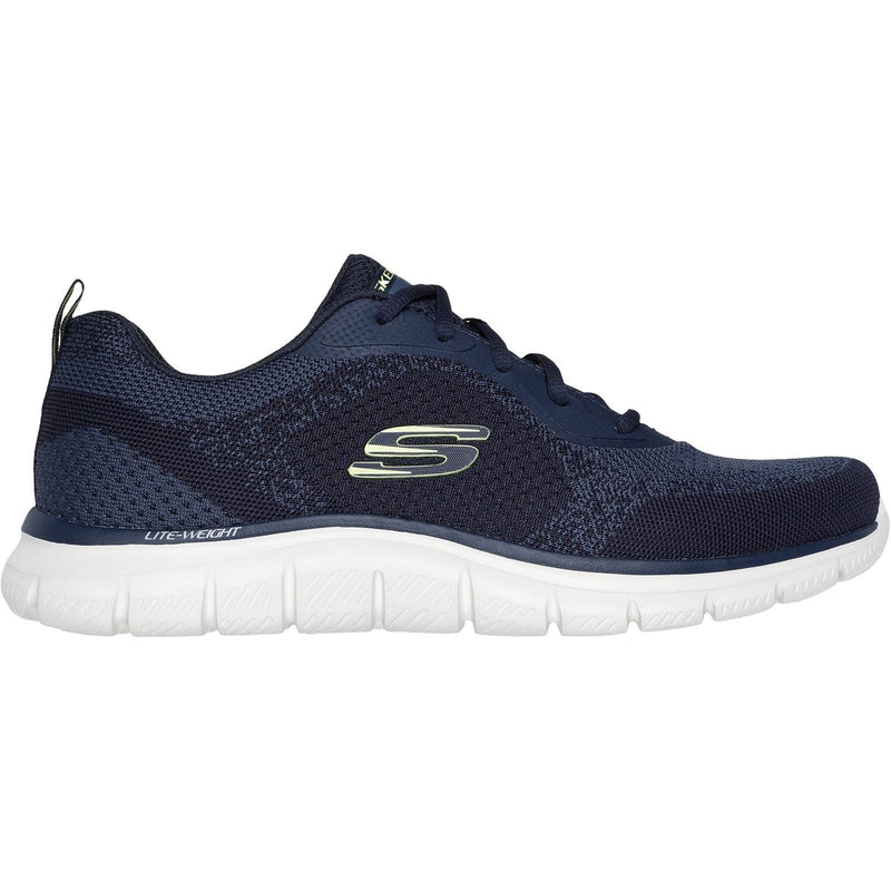 Skechers Track Glendor Synthetic Men's Navy/Lime Sneakers