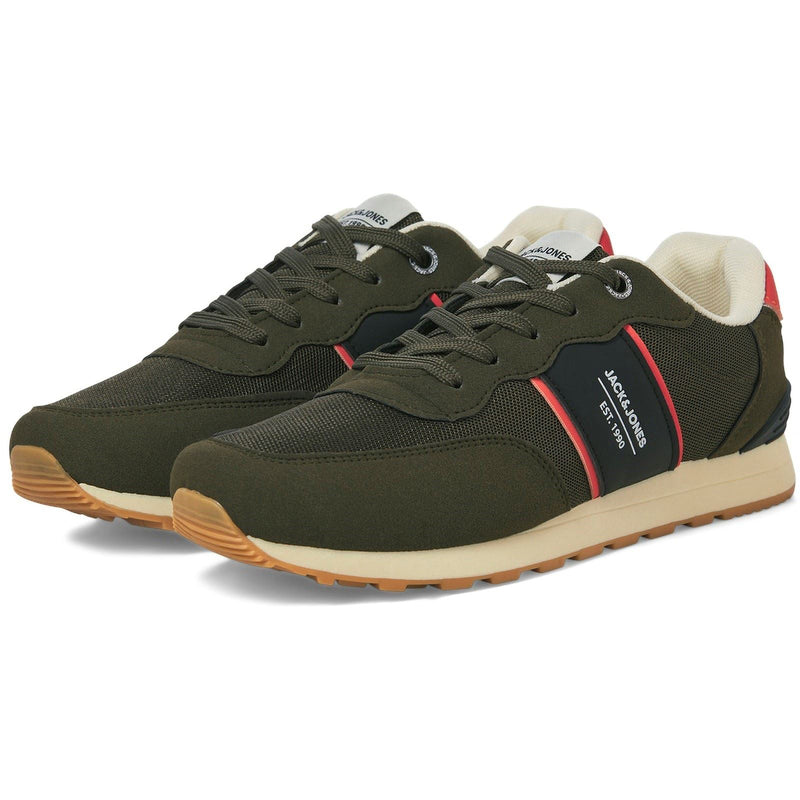 Jack & Jones Spirit Runner Synthetic Men's Olive Night Sneakers