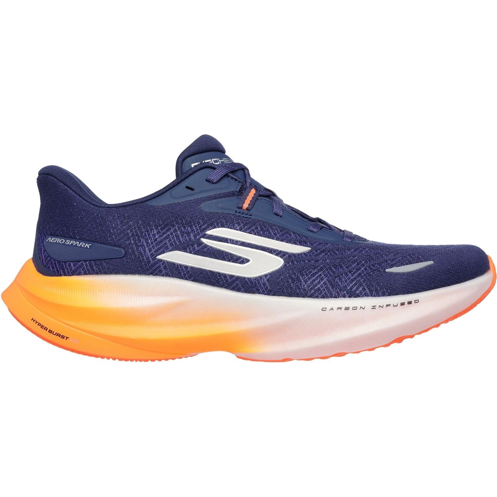 Skechers Performance GO RUN Ride 12 Textile Men's Navy/Orange Sneakers