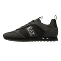 EA7 Black & White Carbon Men's Black/Silver Sneakers