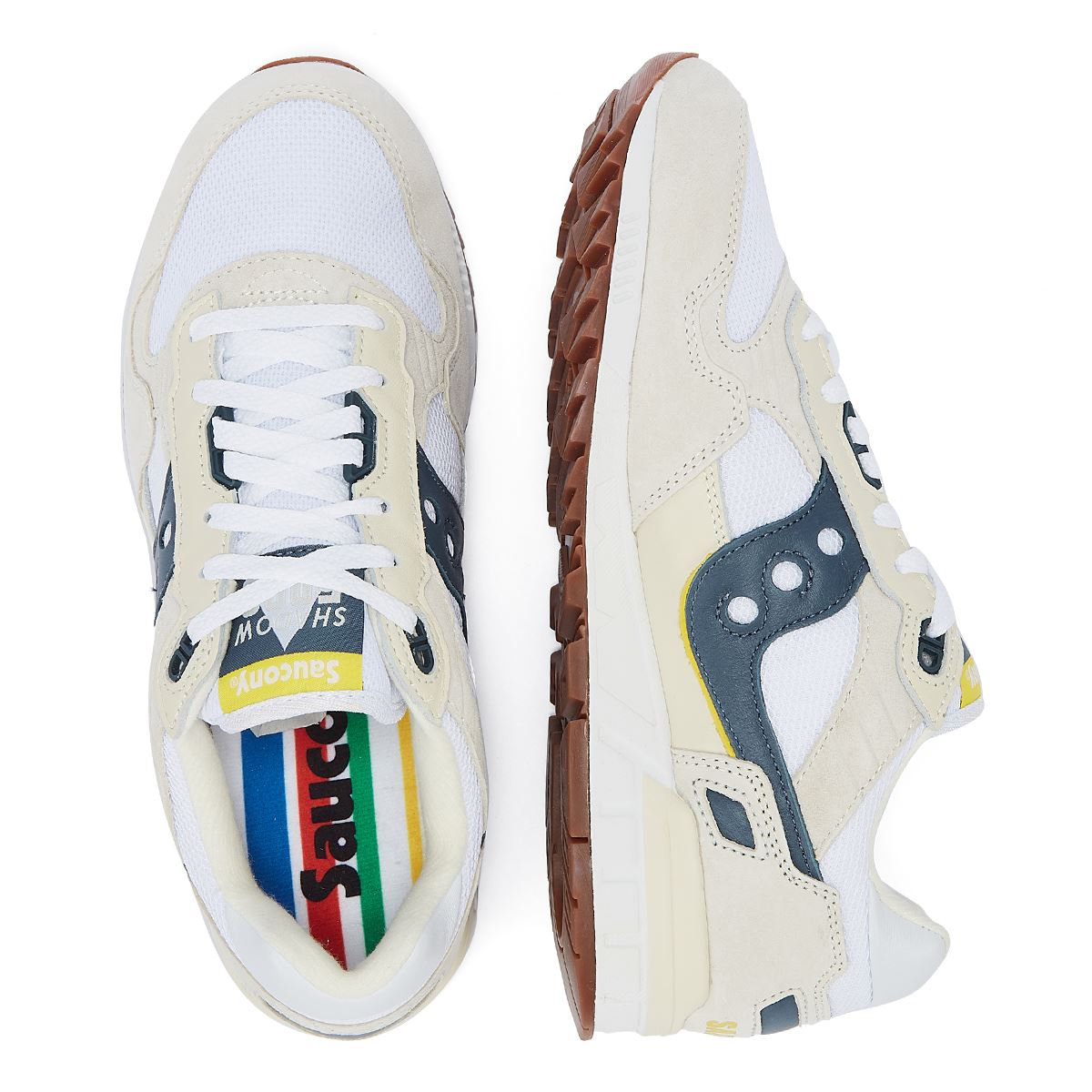 Saucony Shadow 5000 White/Blue Sneakers