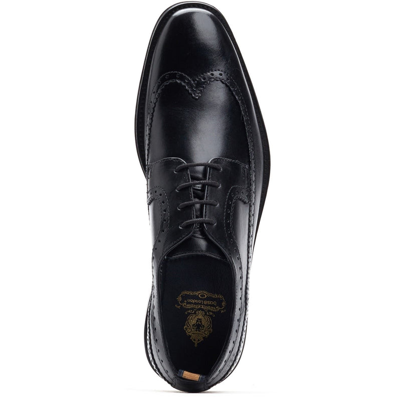 Base London Havisham Leather Men's Black Brogues Shoes