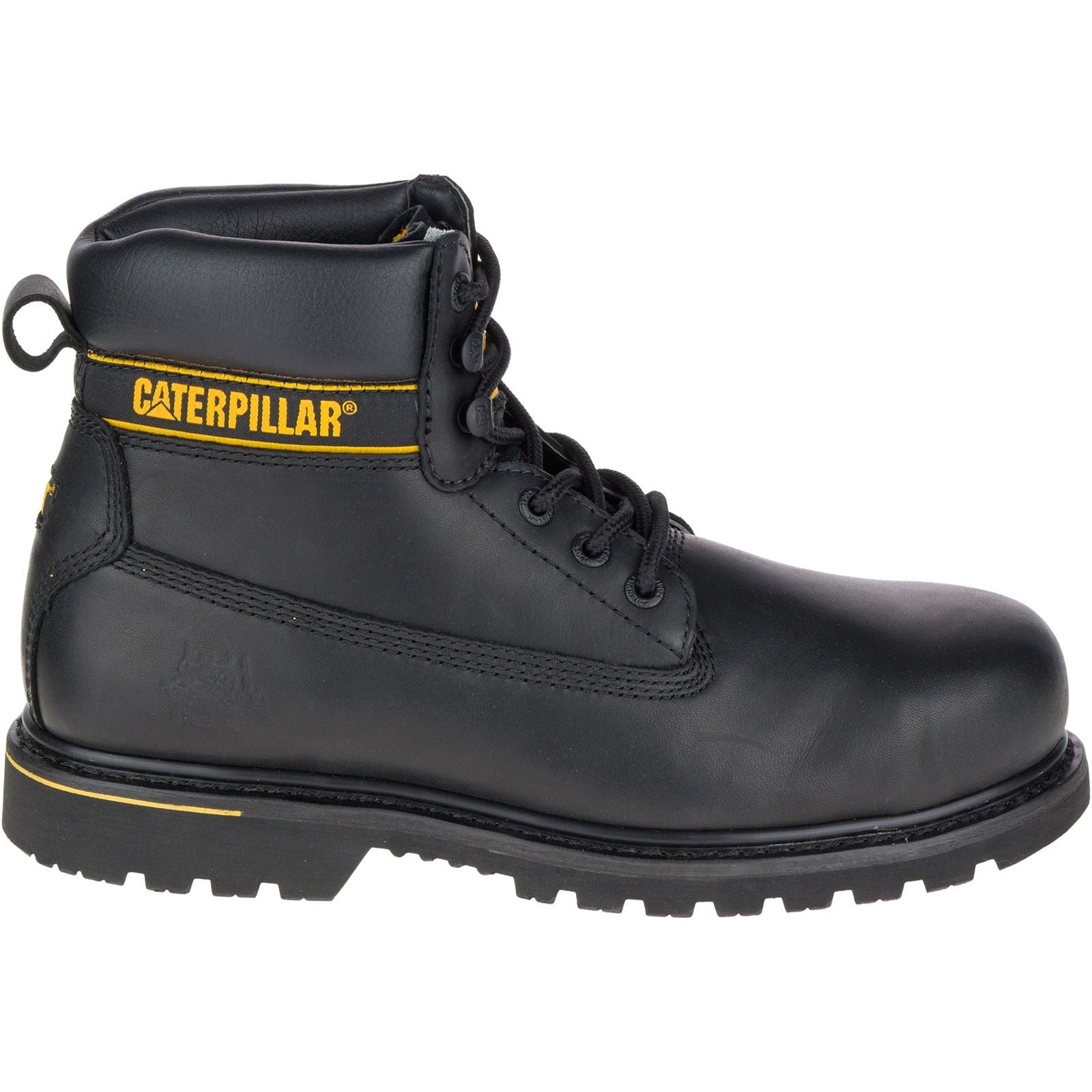 Caterpillar CAT Holton S3 Leather Black Safety Boots