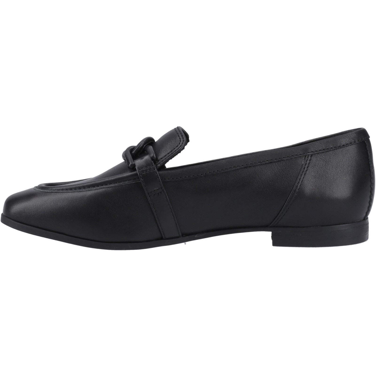 TOMS Lynette Leather Women's Black Loafers
