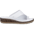 Hush Puppies Elissa Toepost Suede Women's White Sandals