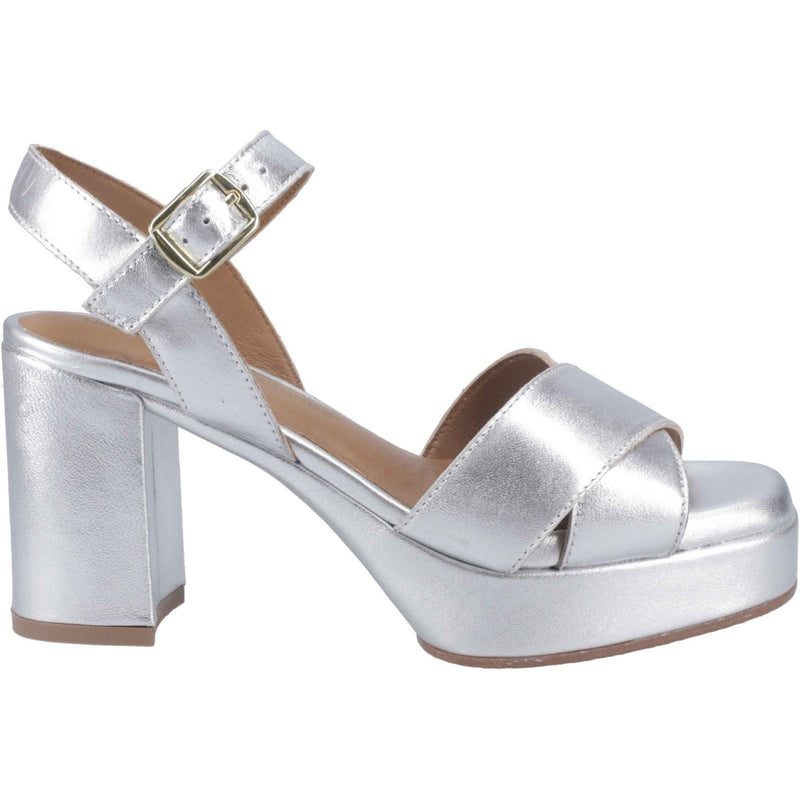 Hush Puppies Ophelia Suede Women's Silver Heels