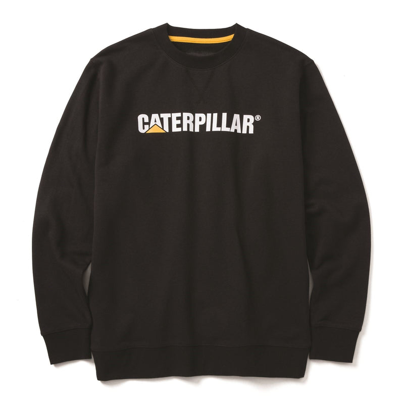 Caterpillar Midweight Crewneck Cotton Men's Black Sweatshirt