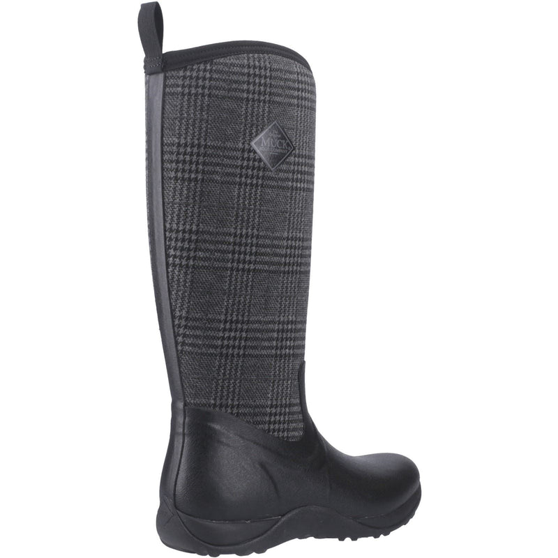 Muck Boots Arctic Adventure Rubber Women's Black/Plaid Winter Knee High Boots