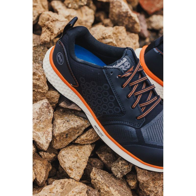 Timberland Pro Reaxion Synthetic Black/Orange Safety Sneakers