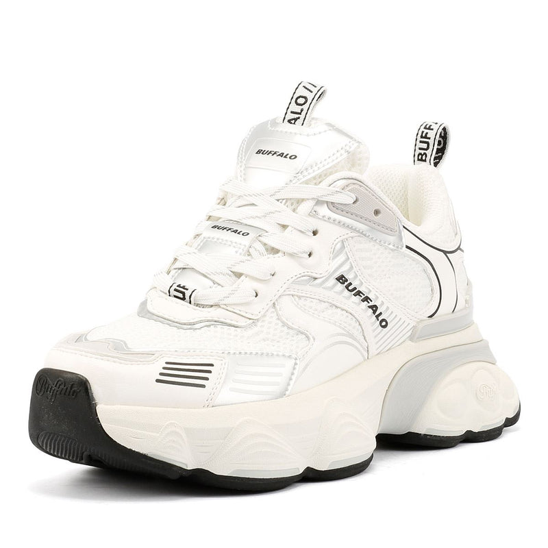 Buffalo Truck Women's White/Silver Sneakers