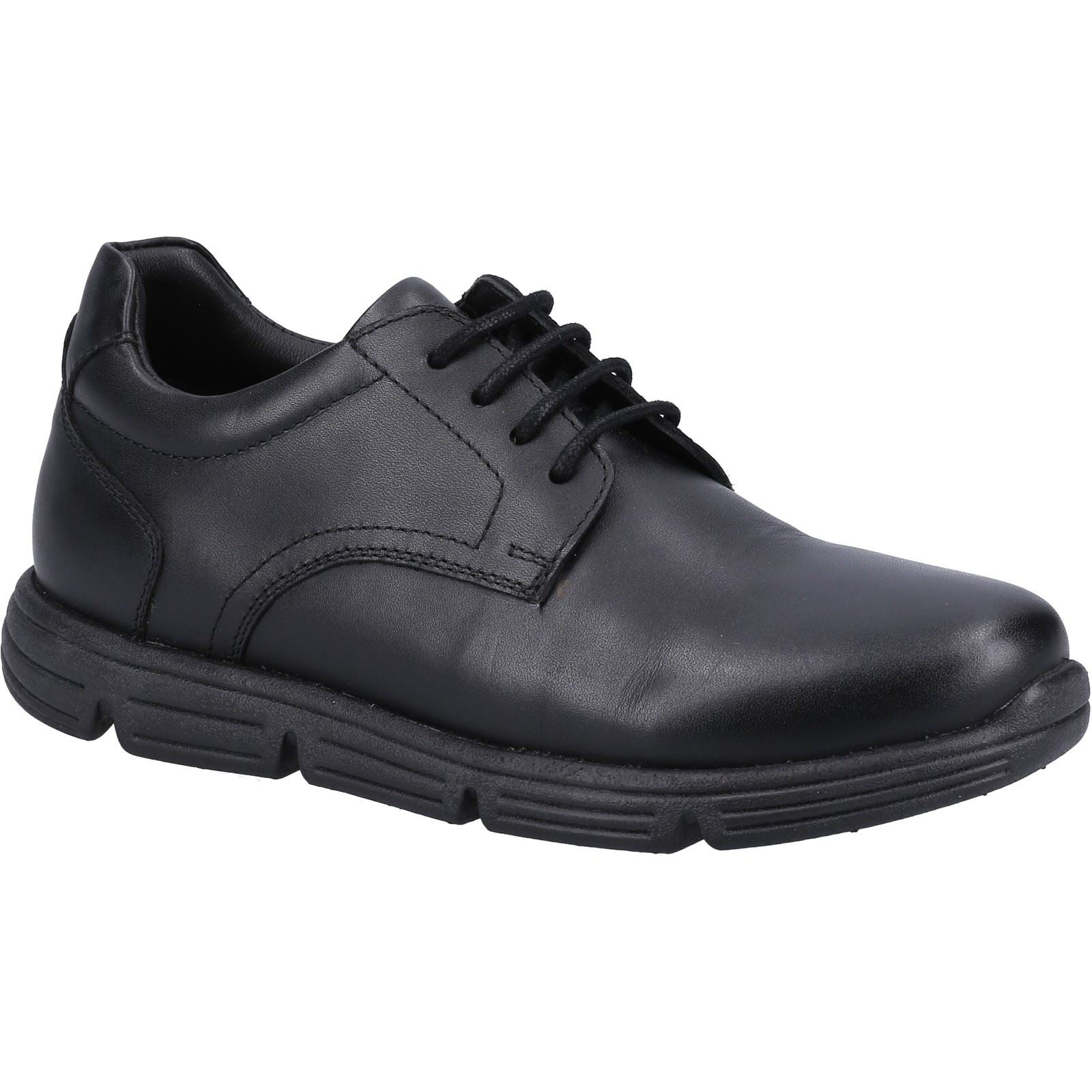 Hush Puppies Adrian JNR Leather Boys's Black Shoes