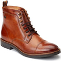 Base London Plymouth Leather Men's Burnt Tan Ankle Boots