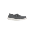HEYDUDE Wendy Canvas 100% Cotton Women's Dark Grey Loafers