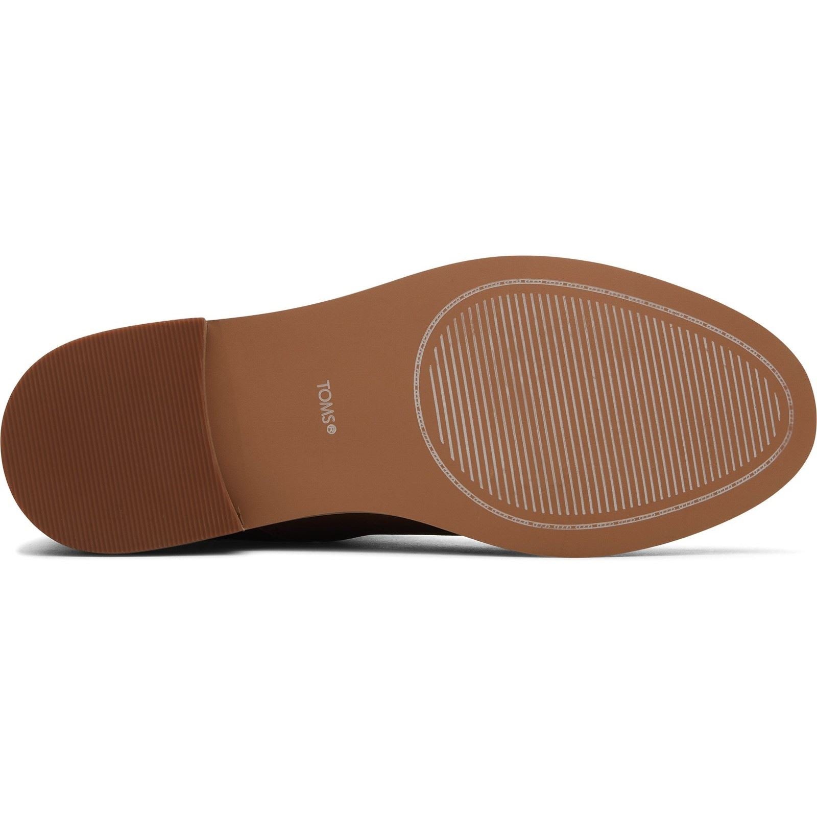 TOMS Charlie Leather Women's Chestnut Heeled Chelsea Boots