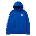 Caterpillar Trademark Banner Cotton Men's Blue Hooded Sweatshirt