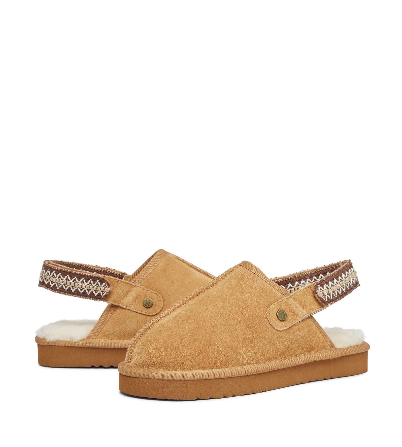 Osprey London The Constellation Suede Women's Tan Slippers