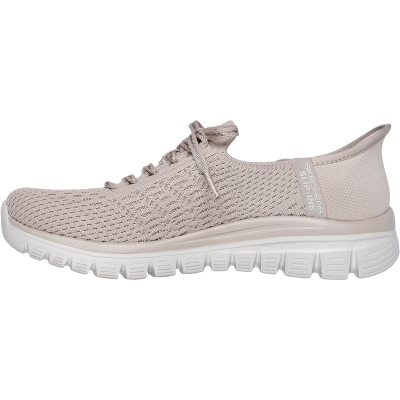 Skechers Graceful First Blush Textile Women's Taupe Sneakers