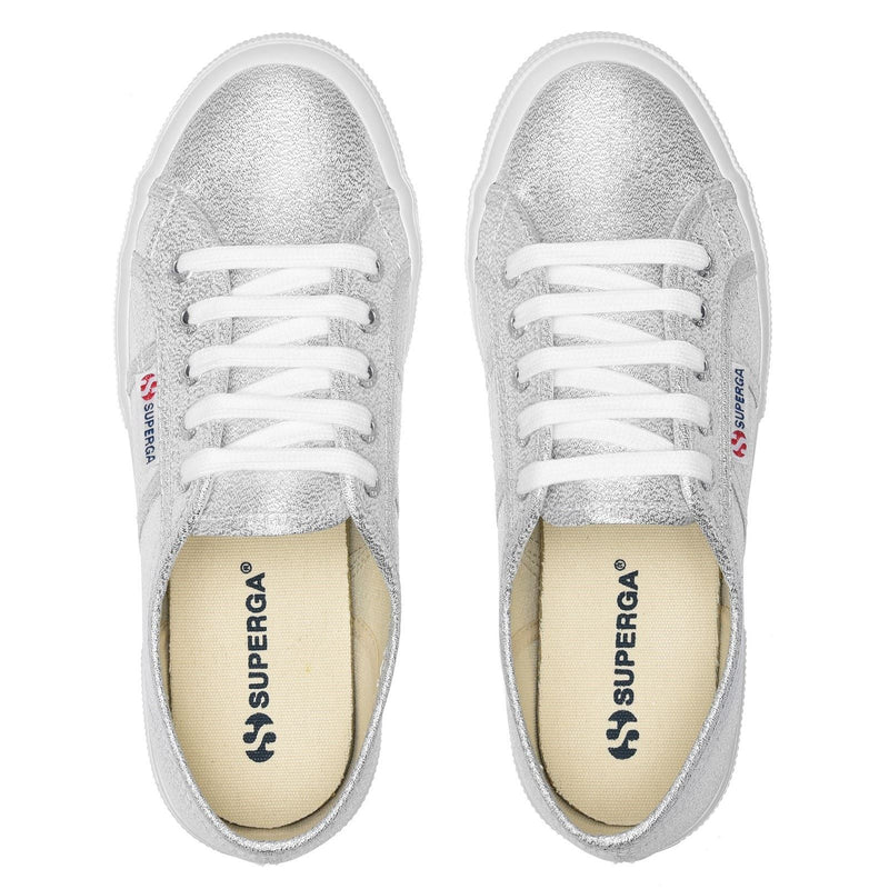 Superga 2750 Lamew Synthetic Women's Grey Silver Sneakers
