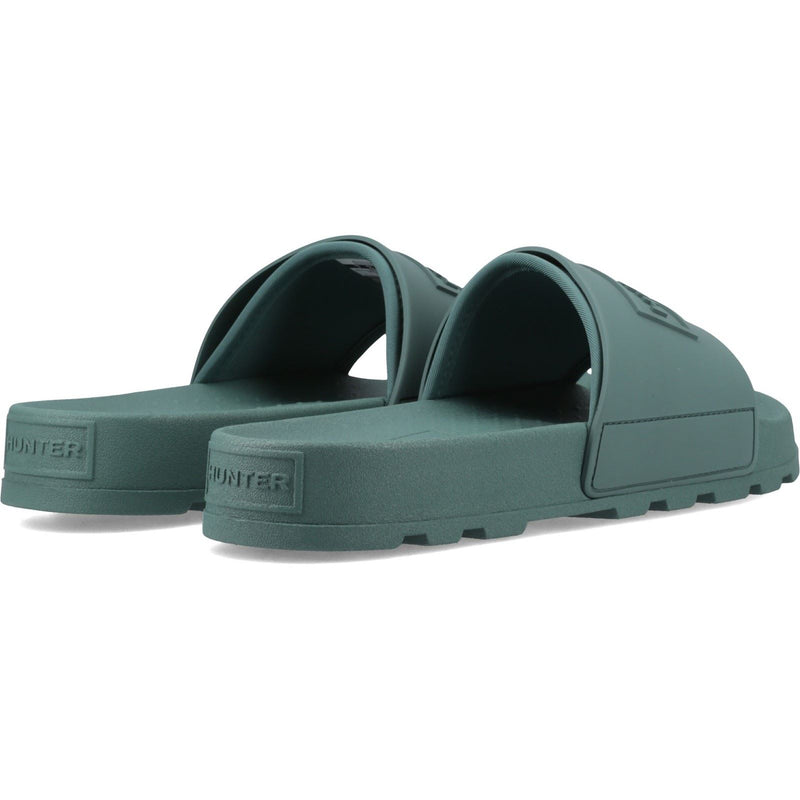 Hunter Core Embossed Slider Synthetic Hunter Green Slides
