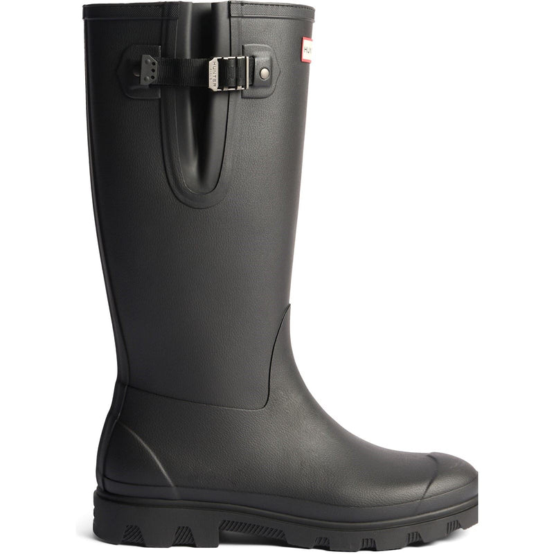 Hunter Field Downpour Adjustable Boot Rubber Men's Black Wellington Boots