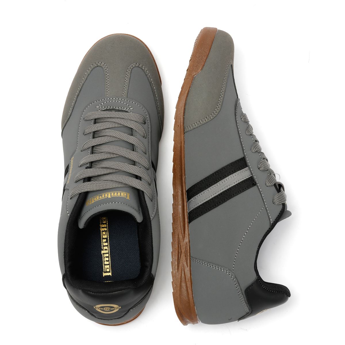 Lambretta Tackle Men's Charcoal/Black Sneakers