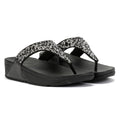 FitFlop Lulu Crystal Mix Women's Black Sandals