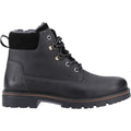 Hush Puppies Pier Leather Men's Black Ankle Boots