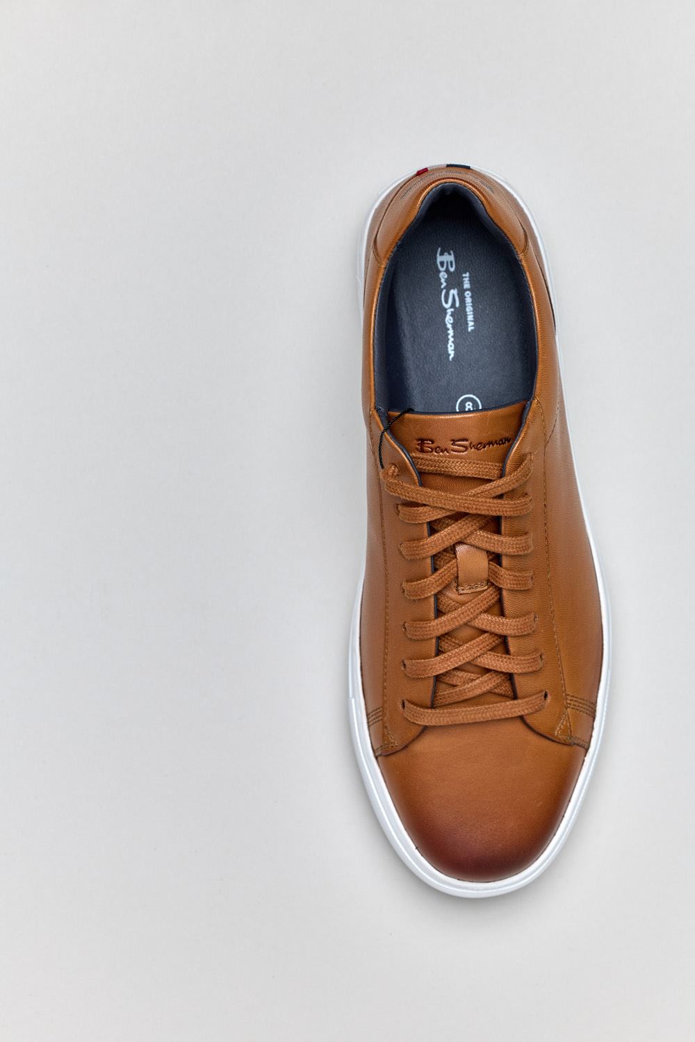 Ben Sherman Ace Cupsole Leather Men's Tan Sneakers