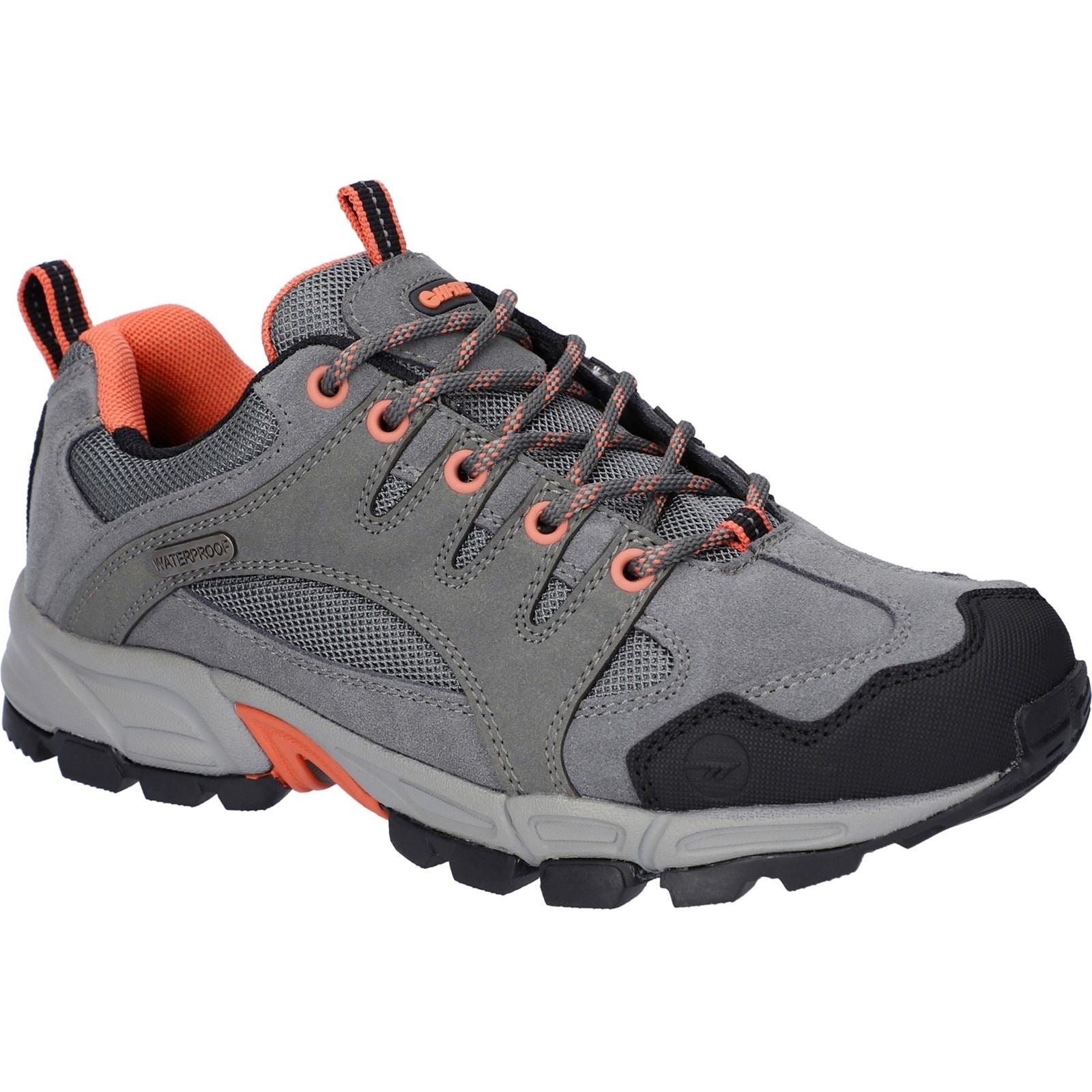 Hi-Tec Auckland Lite Leather Women's Steel/Coral/Cool Grey Hiking Boots