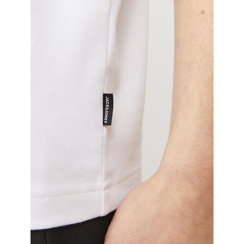 Jack & Jones Chad Branding Cotton Men's White T-Shirt