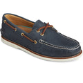 Sperry Gold Cup Authentic Original Leather Men's Navy Boat Shoes