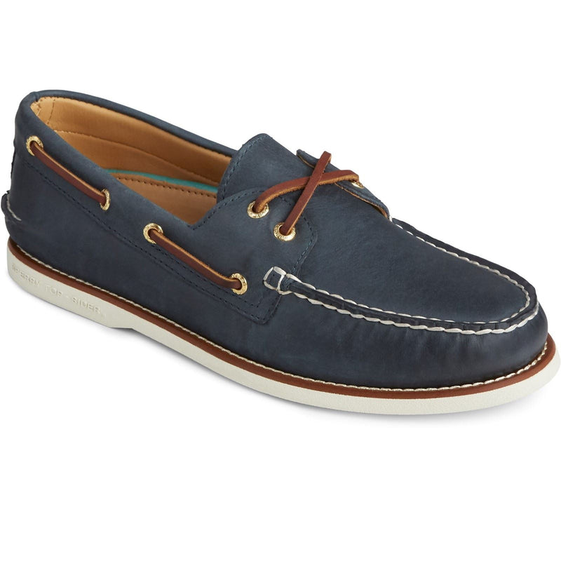 Sperry Gold Cup Authentic Original Leather Men's Navy Boat Shoes