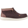 HEYDUDE Wally Mid GripR Cotton Men's Mole Brown/Downtown Ankle Boots