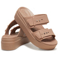 Crocs Brooklyn Synthetic Women's Latte Sandals