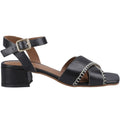 Hush Puppies Lyla Heeled Leather Women's Black Sandals