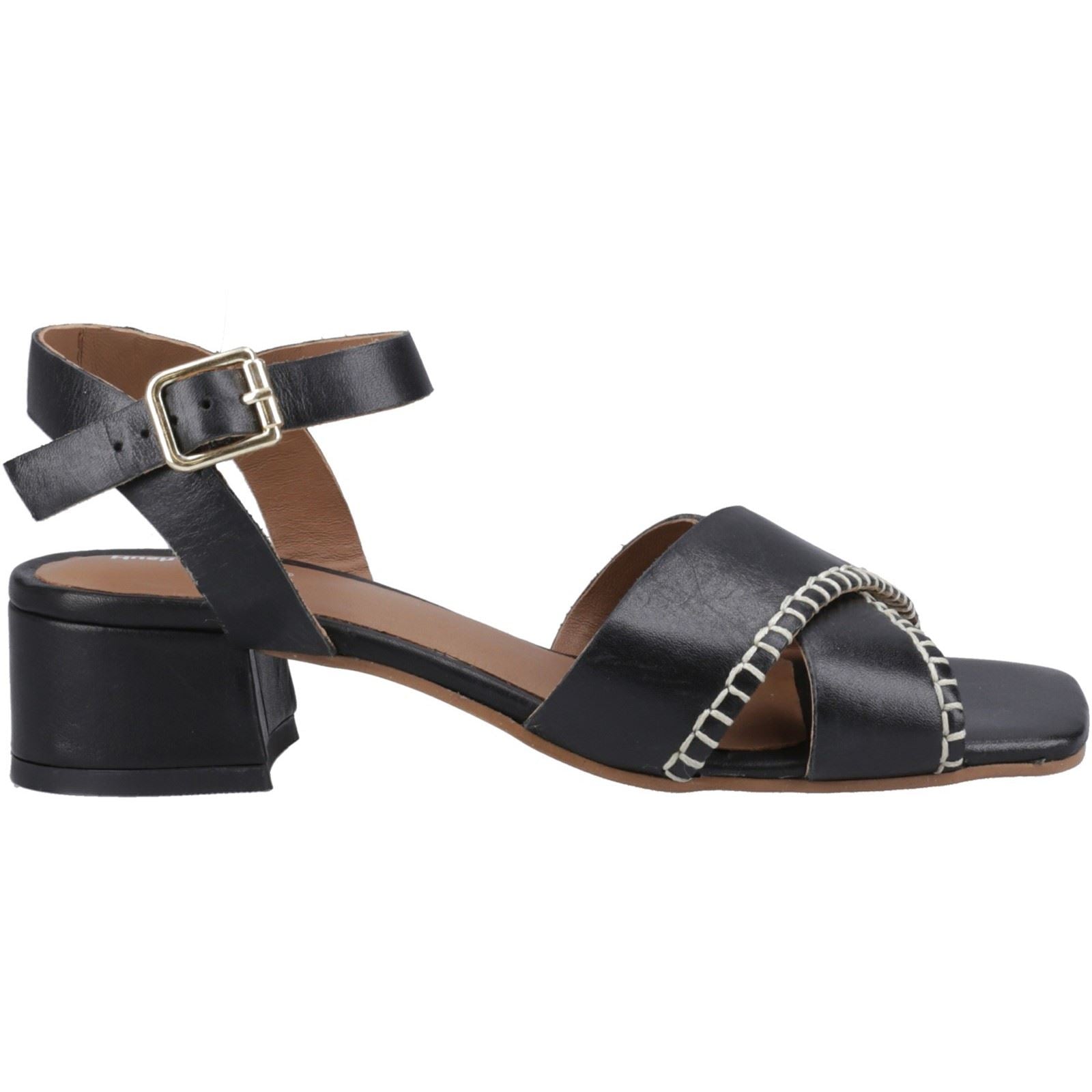 Hush Puppies Lyla Heeled Leather Women's Black Heels