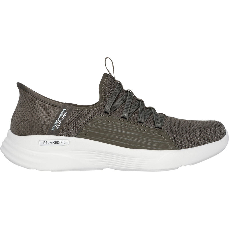 Skechers Relaxed Fit Sport - Ballet Chic Textile Women's Olive Sneakers