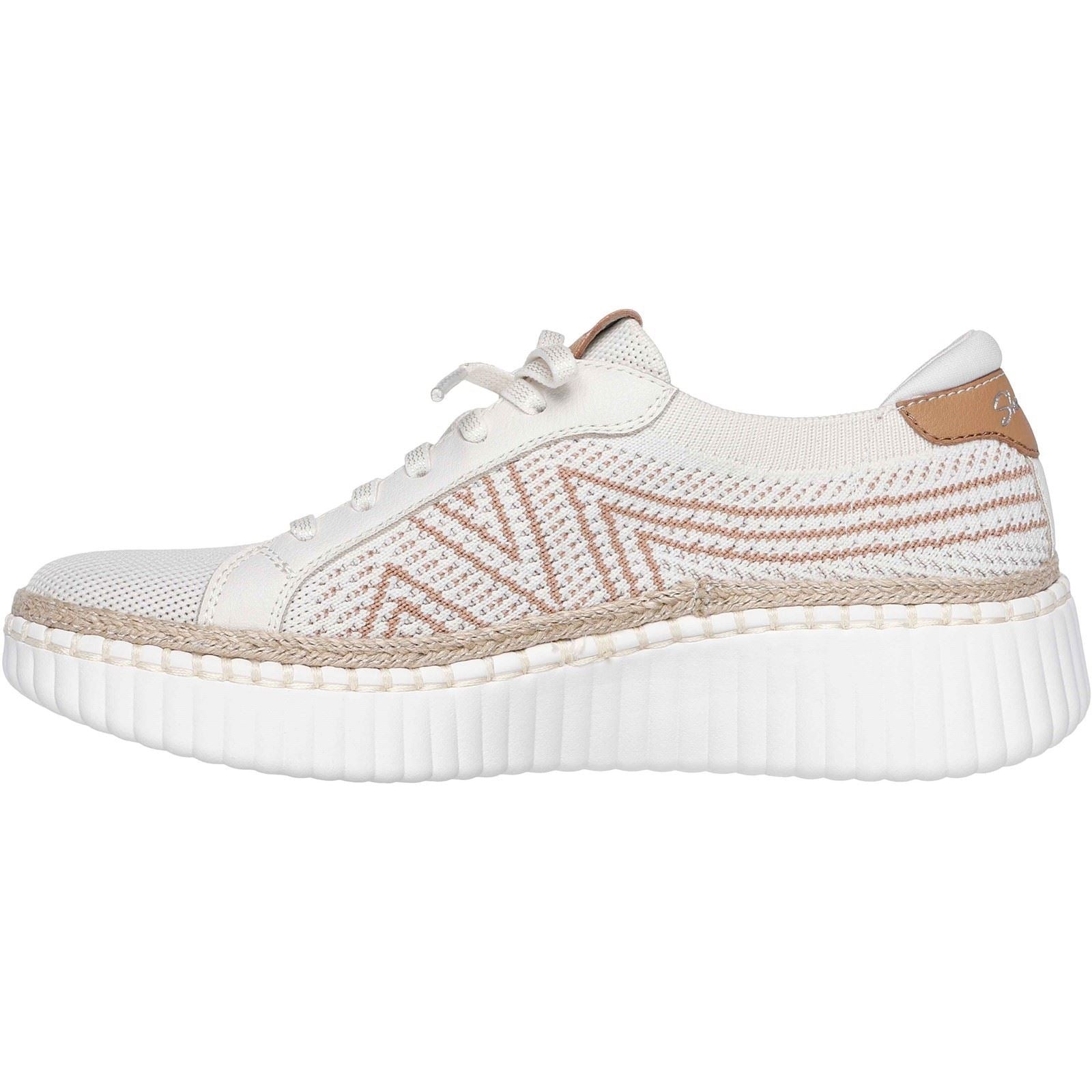 Skechers Wilshire Blvd - Bellevue Polyester Women's Off White Sneakers