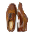 Chapman & Moore Longwing Brogue Leather/Suede Men's Mahogany/Tobacco Shoes