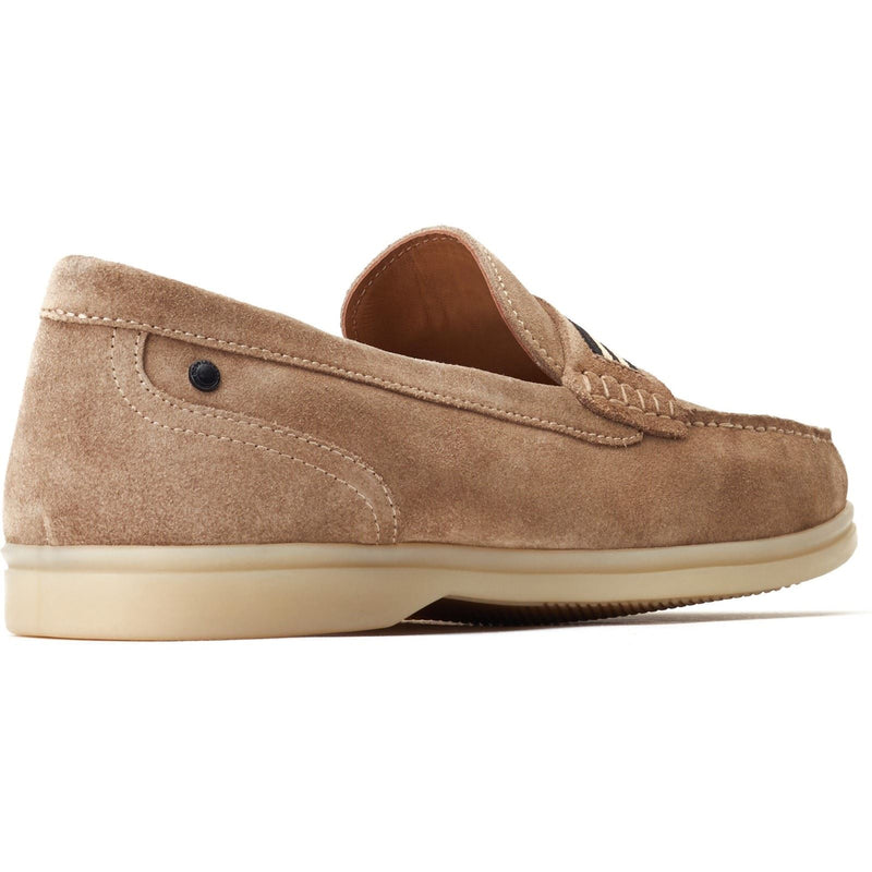 Base London Drum Leather Men's Sand Loafers