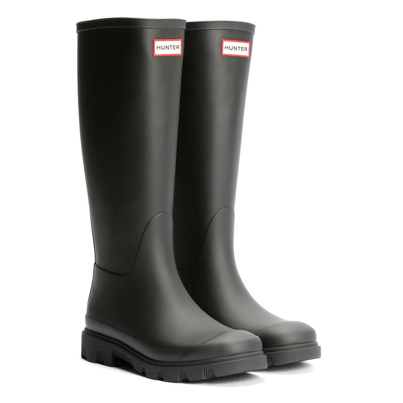 Hunter Downpour Tall Rubber Women's Black Wellington Boots