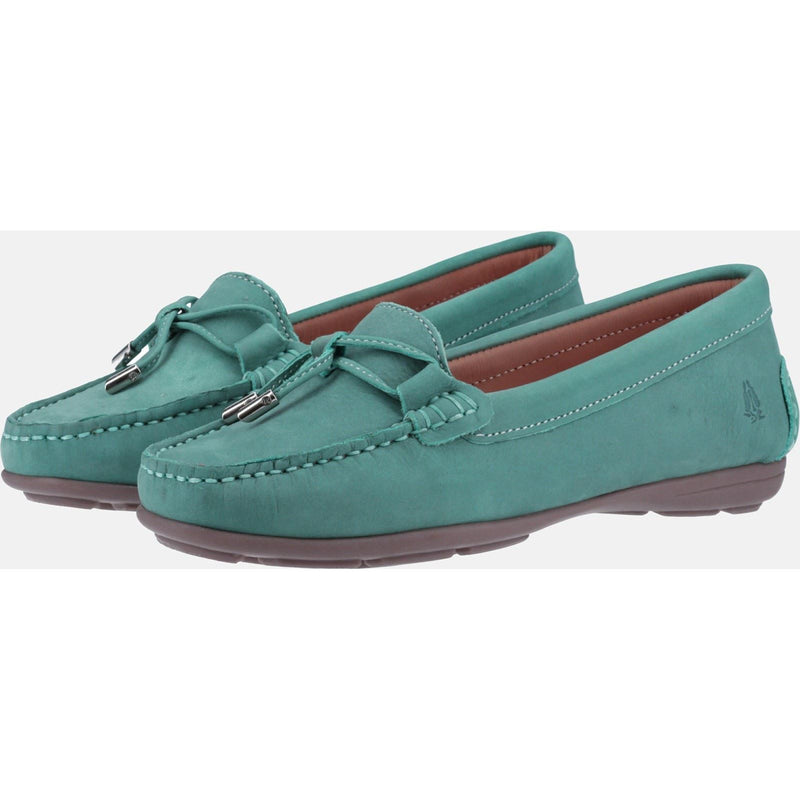 Hush Puppies Maggie Leather Women's Sky Blue Loafers