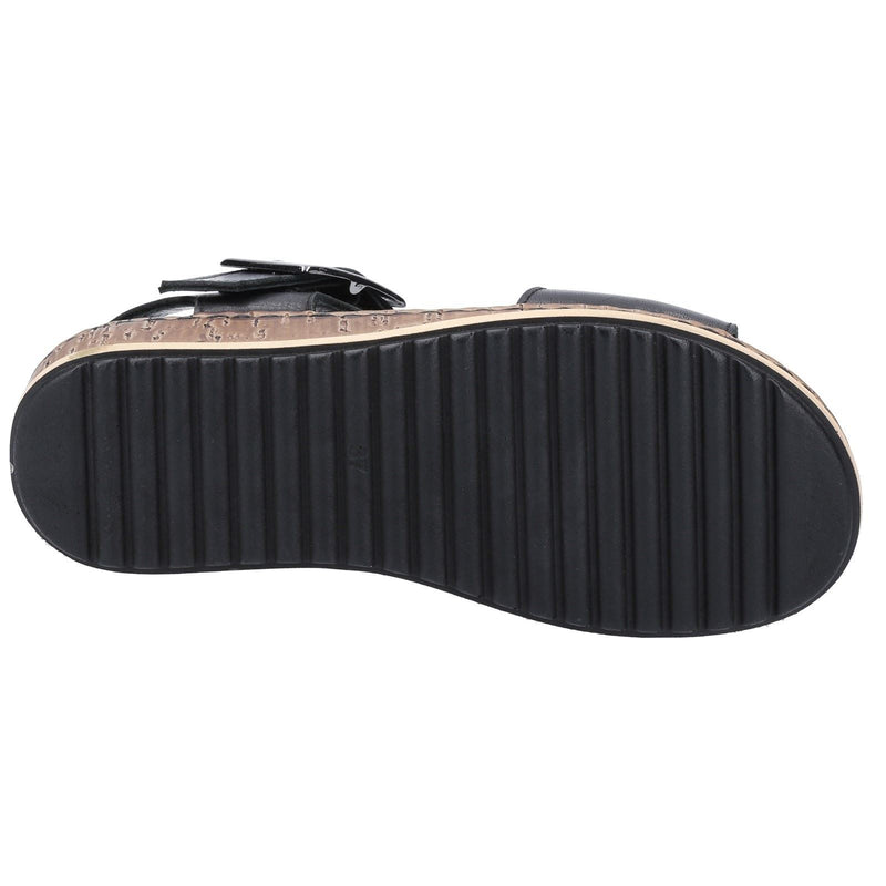 Hush Puppies Ellie Leather Women's Black Sandals