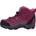 Hi-Tec Blackout Mid Synthetic Soft Shell Girls's Dark Rose/Fuchsia Hiking Boots