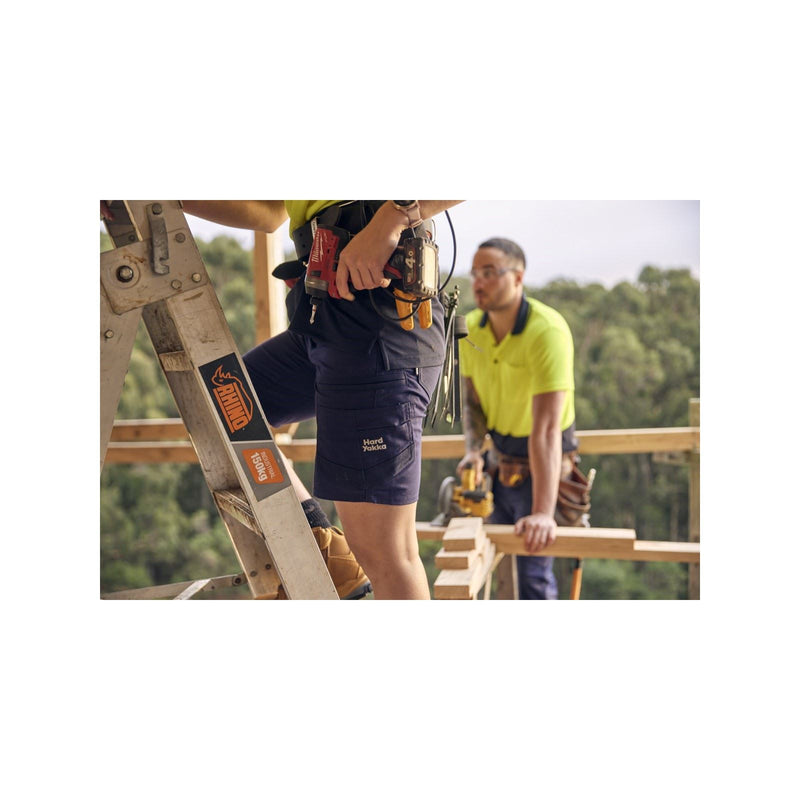 Hard Yakka Raptor Active Cotton Men's Blue Knee-Length Shorts