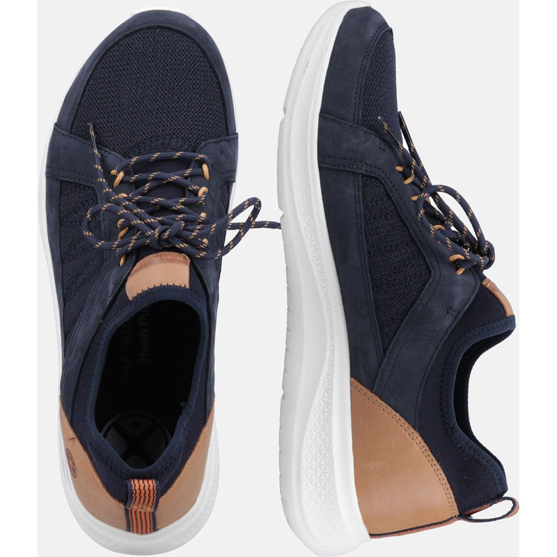 Hush Puppies Elevate Textile Men's Navy Sneakers
