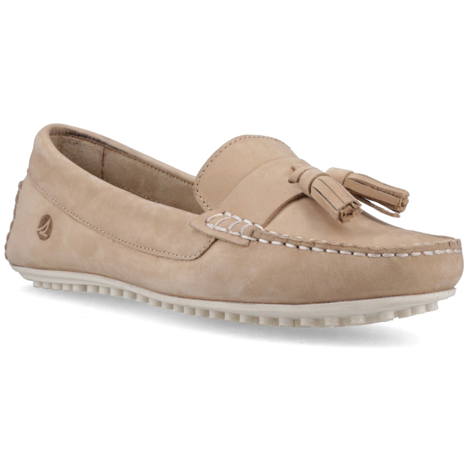 Sperry Salvador Slip On Nubuck Women's Taupe Moccasins Shoes