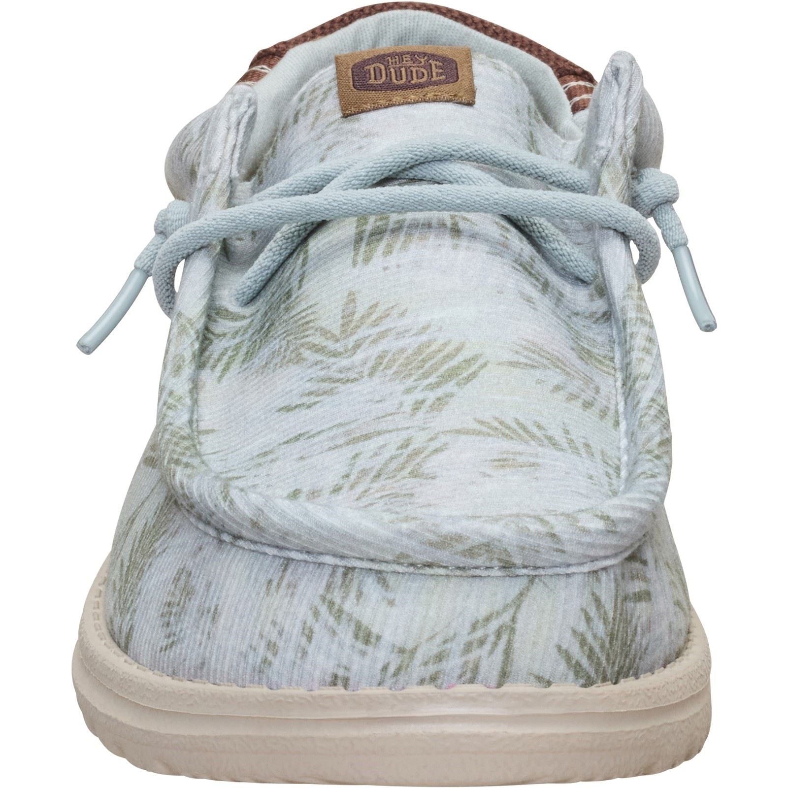 HEYDUDE Wally Washed Textile Men's Harbour Green/Multi Loafers